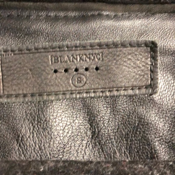 Fabric / Leather Drape Jacket - Picture 5 of 6